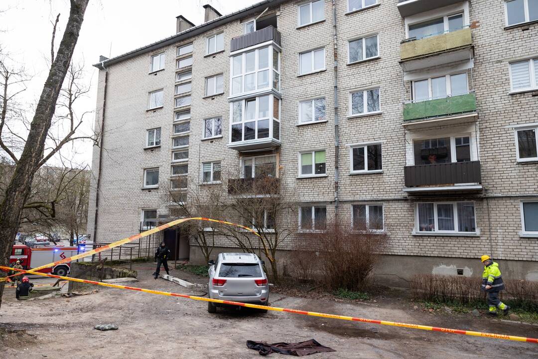 Sprogimas Dzūkų gatvės daugiabutyje