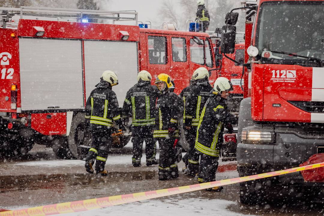 Trakuose – kavinės „Senkelio karčiama“ gaisras