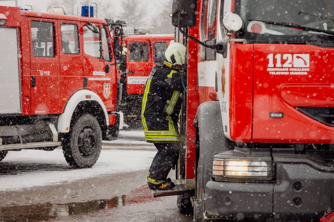 Trakuose – kavinės „Senkelio karčiama“ gaisras