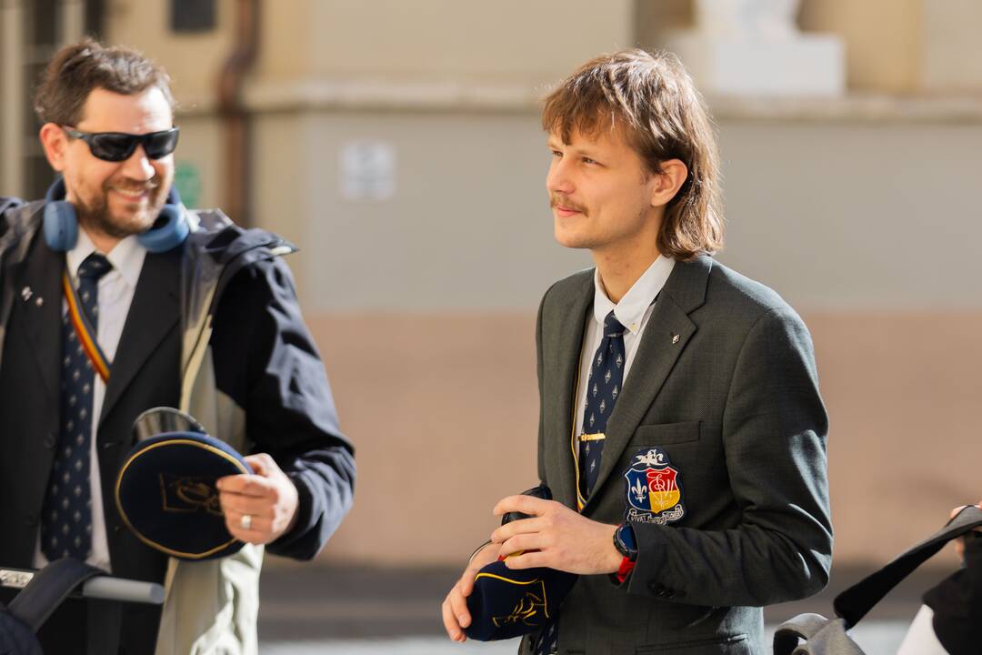 Vilniuje – atsisveikinimas su kunigu jėzuitu Antanu Saulaičiu