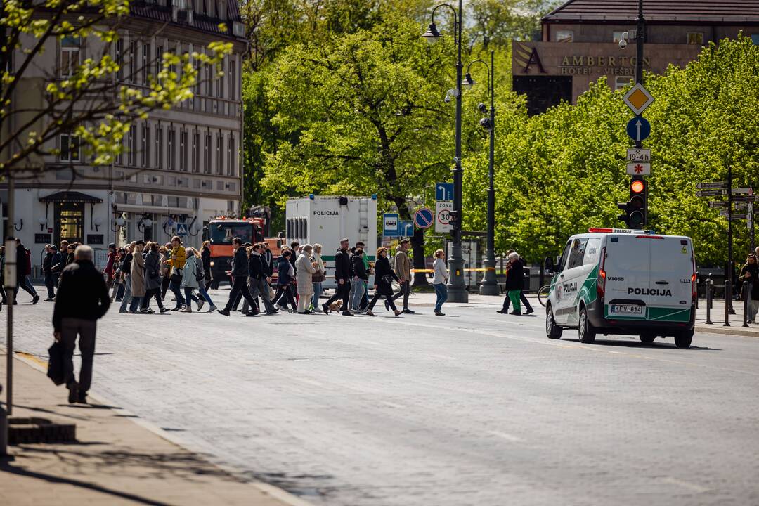 Katedros aikštėje – protestas dėl NT mokesčio