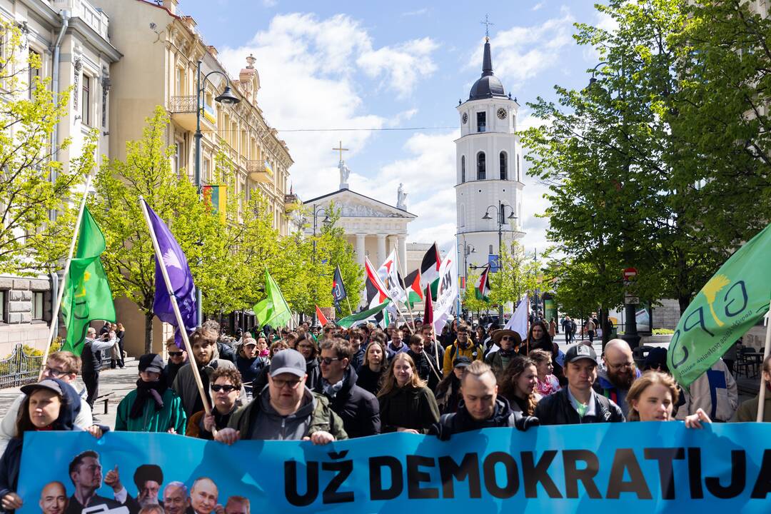 Profesinės sąjungos (G1PS) ir „KArtu – Kairiųjų Aljanso“ eitynės Vilniuje