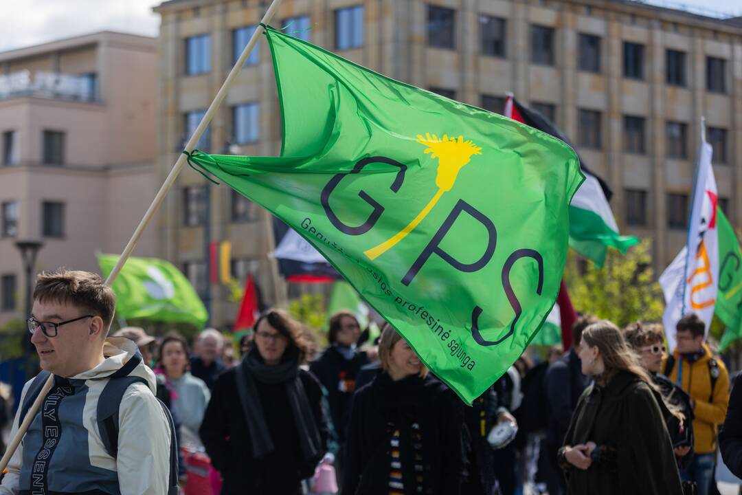 Profesinės sąjungos (G1PS) ir „KArtu – Kairiųjų Aljanso“ eitynės Vilniuje