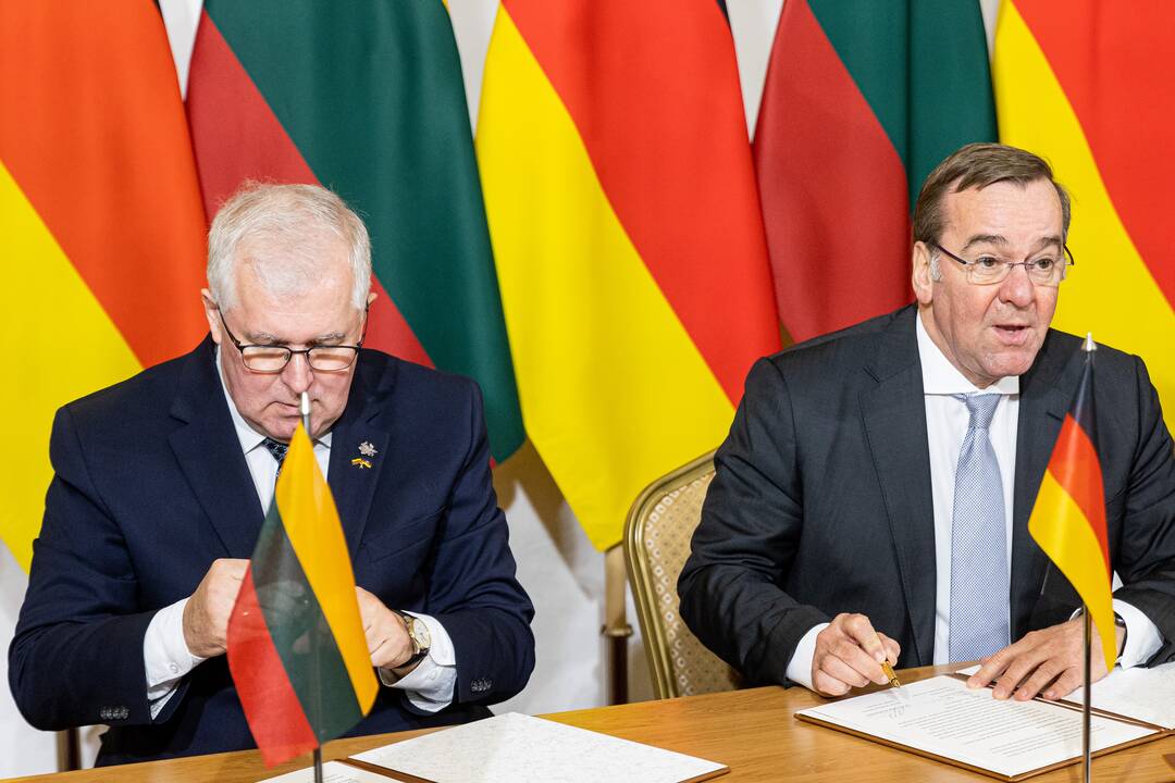 Susitikimas su Vokietijos gynybos ministru B. Pistoriusu