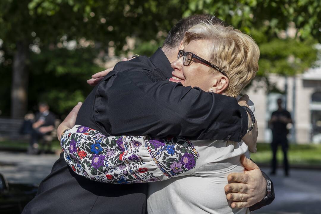 I. Šimonytė susitiko su Ukrainos Aukščiausiosios Rados Pirmininku R. Stefančiuku