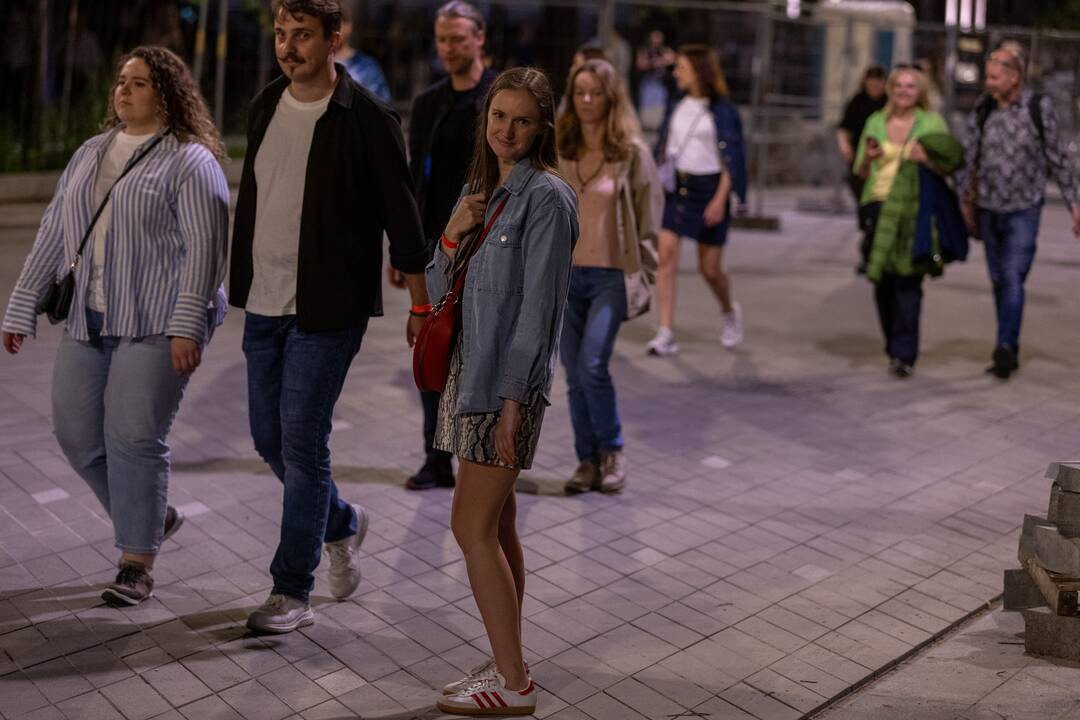 Daugiatūkstantinė minia po Justino Timberlake'o koncerto