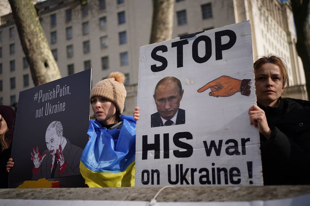 Pasaulis protestuoja prieš karą Ukrainoje
