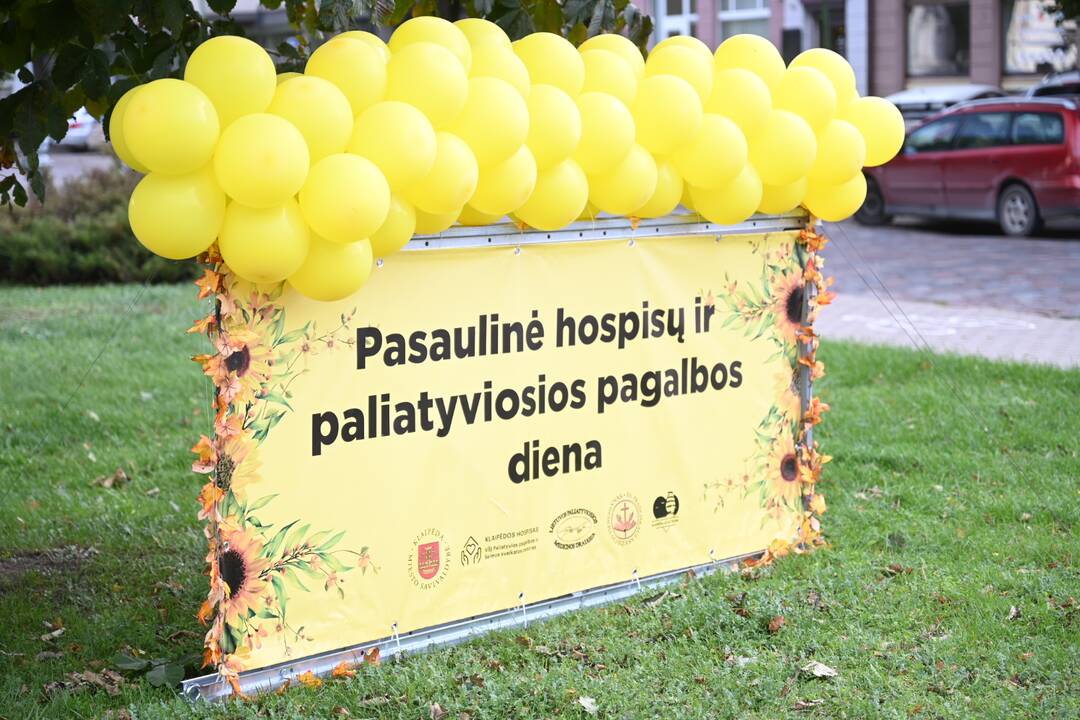 Simboliai: minint Pasaulinę paliatyviosios pagalbos dieną, Klaipėdos viešosiose erdvėse radosi meninių instaliacijų.