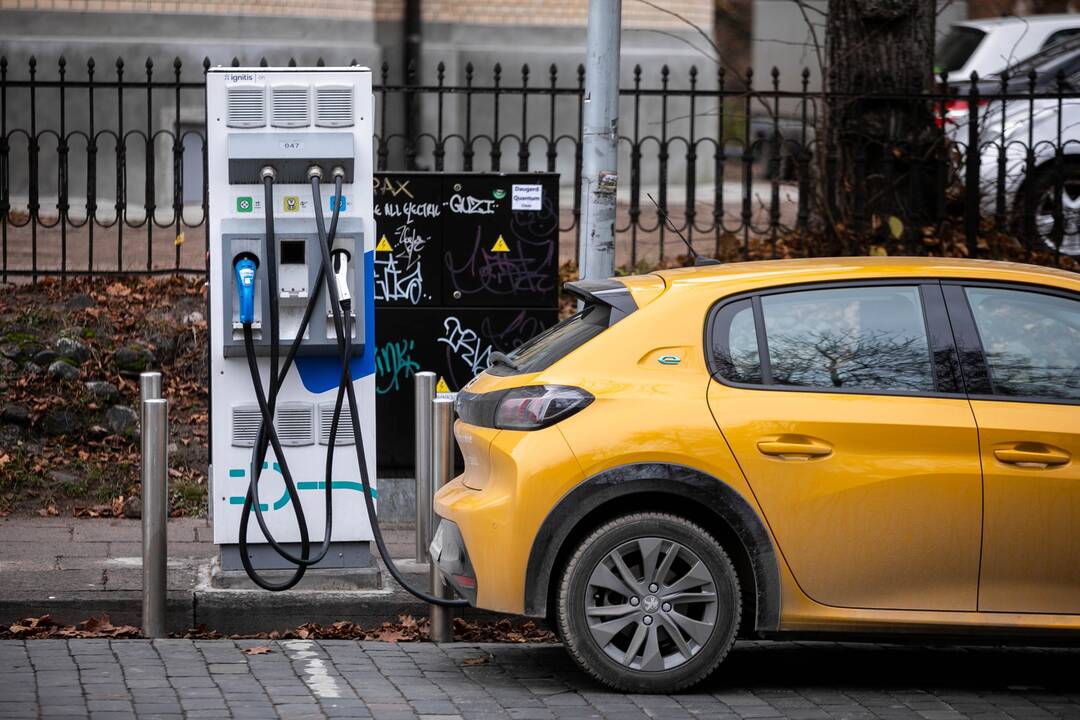 Panevėžyje pavogti elektromobilių įkrovimo stotelių kabeliai