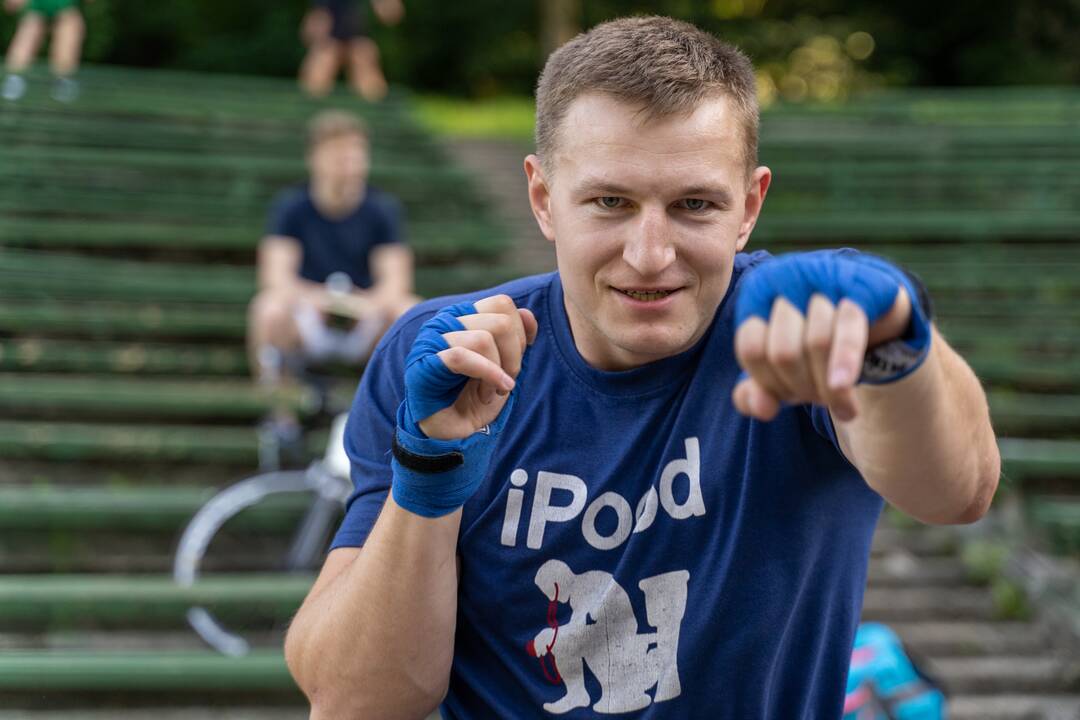 Tradicija: jau šeštą vasarą Dainų slėnyje sporto entuziastus suvienija bokso specialistai.
