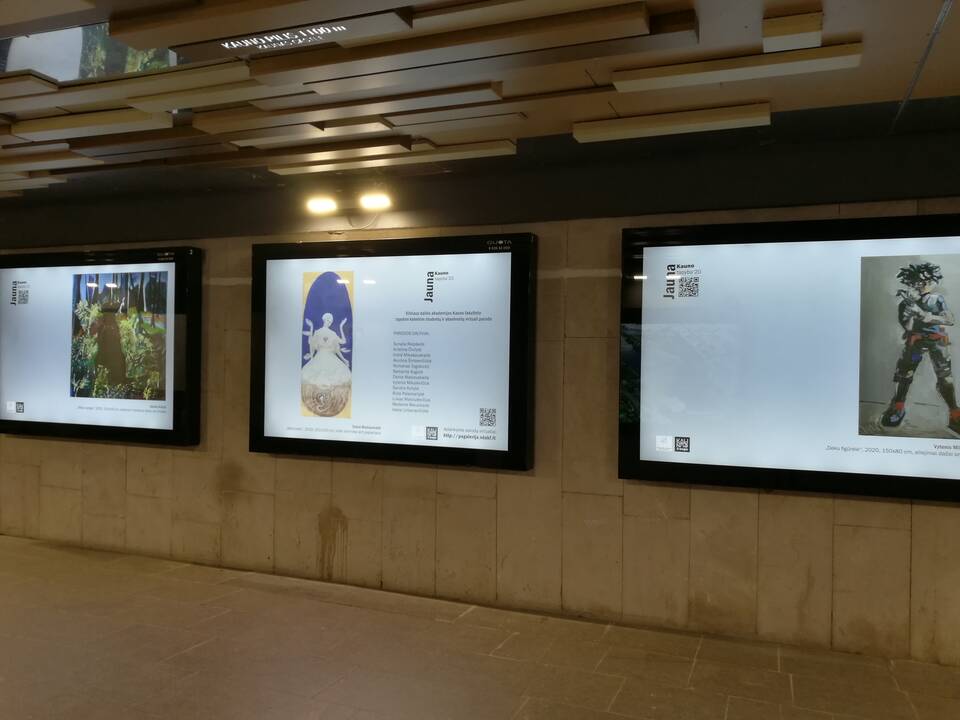 Išeitis: menas stipresnis už pandemija – jaunųjų kūrėjų darbai miestiečius pasiekė naujais kanalais, improvizuotomis galerijomis virtusiose viešose vietose.