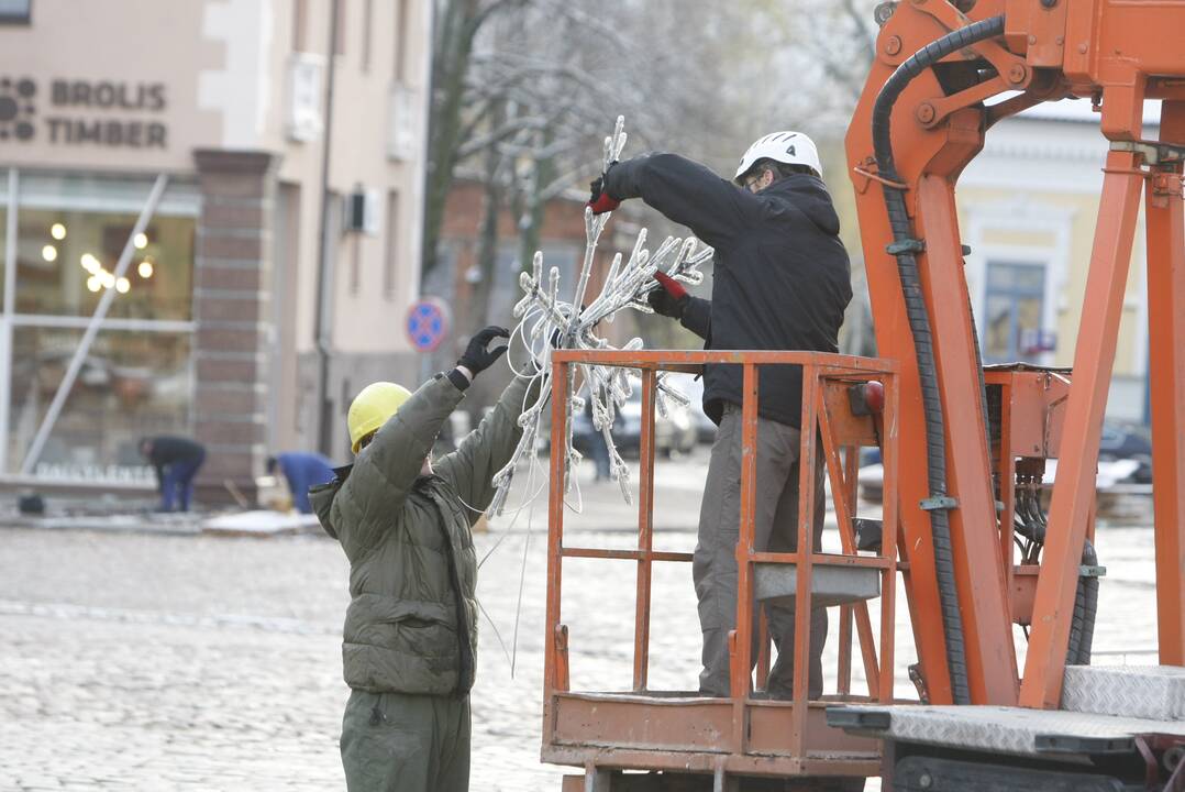 Klaipėdoje  kalėdinių puošmenų neliks jau netrukus