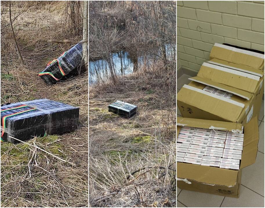 Ne tarnyboje buvęs pasienietis padėjo sulaikyti kontrabandinių cigarečių krovinį ir jo nešiką