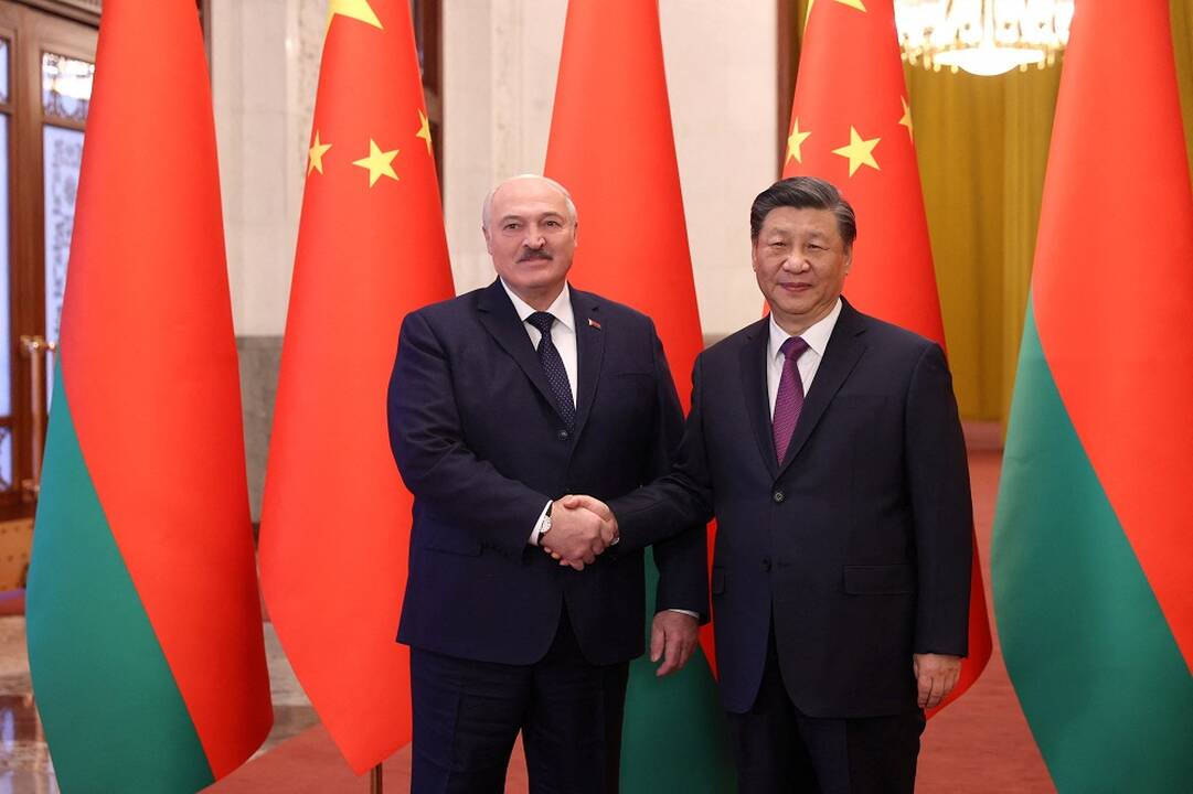 Aliaksandras Lukašenka ir Xi Jinpingas