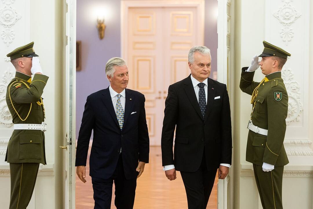Belgijos karalius Philippe ir Gitanas Nausėda