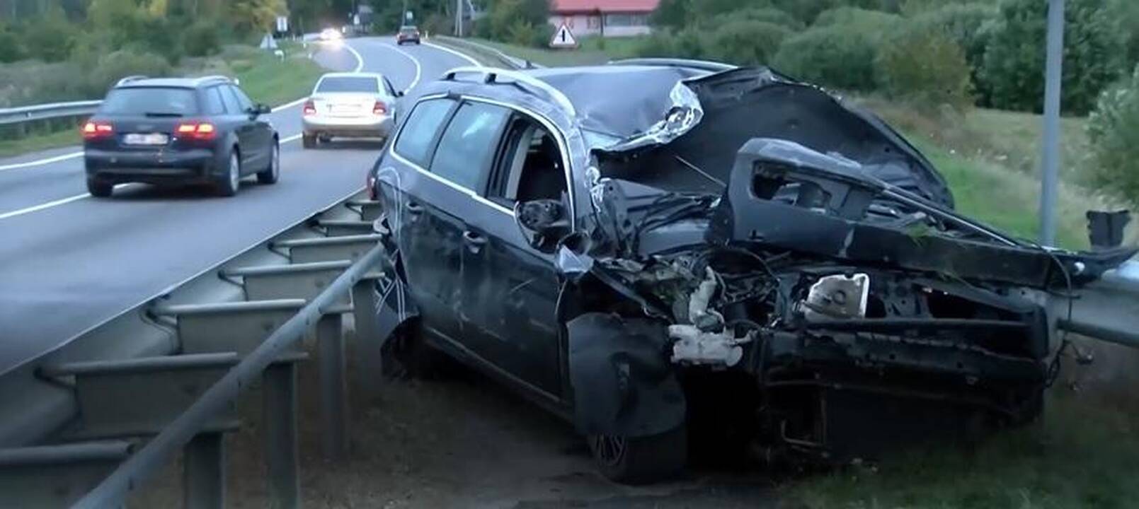 Per avariją Vilniaus rajone girtas vairuotojas neteko sąmonės