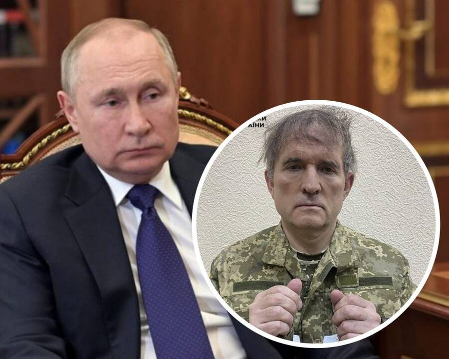 Vladimiras Putinas ir Viktoras Medvedčukas