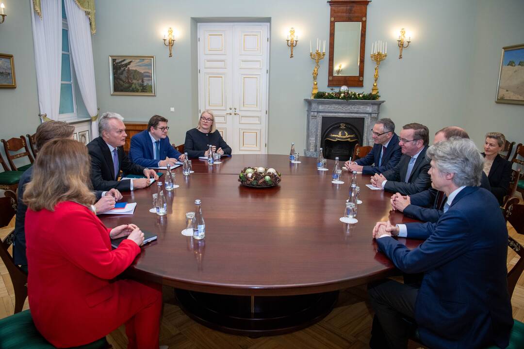 Susitikimas su Vokietijos gynybos ministru B. Pistoriusu
