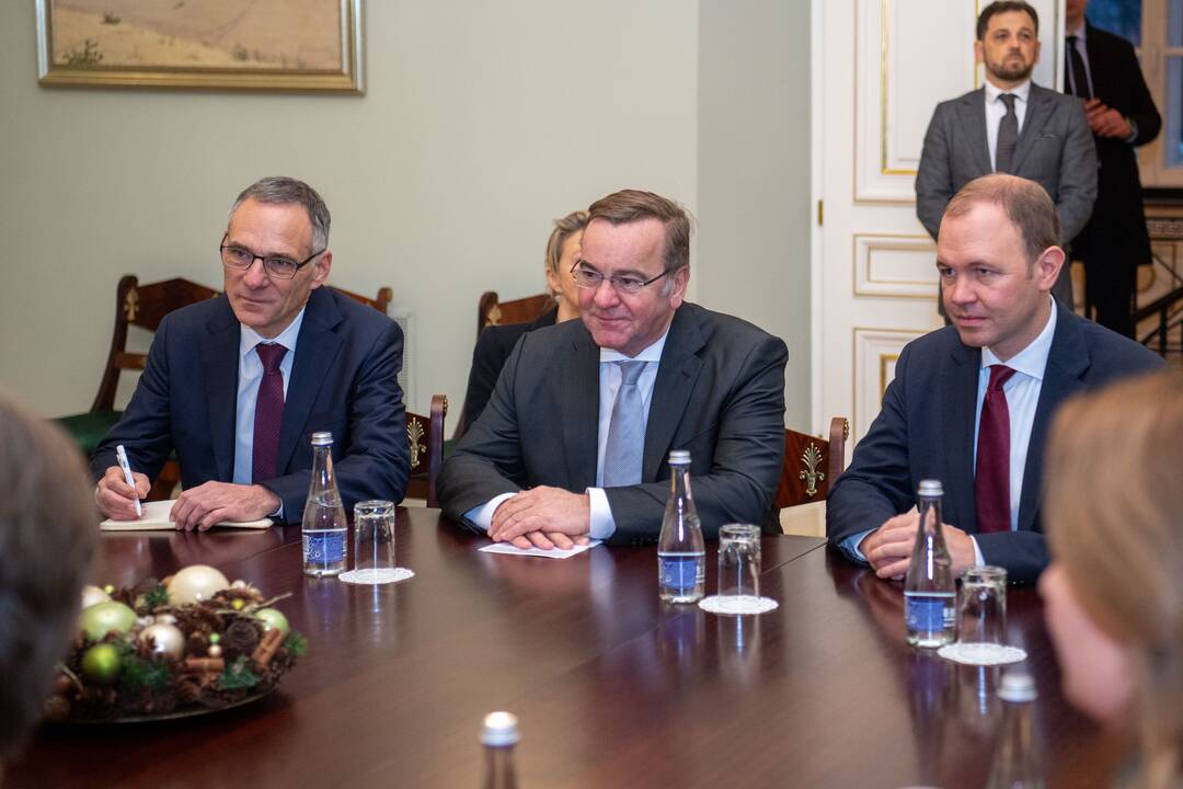 Susitikimas su Vokietijos gynybos ministru B. Pistoriusu
