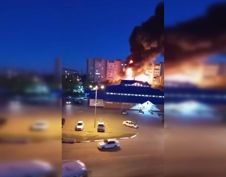 Įrašuose – Rusijos karinio lėktuvo katastrofa: užfiksuoti dramatiški vaizdai