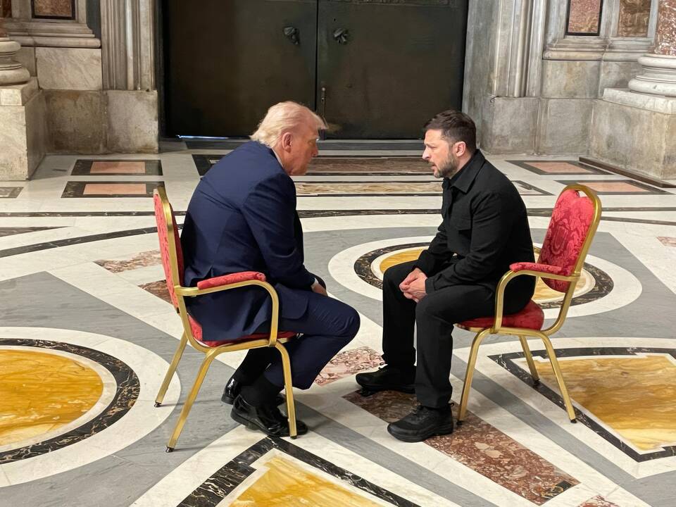 Donaldas Trumpas ir Volodymyras Zelenskis