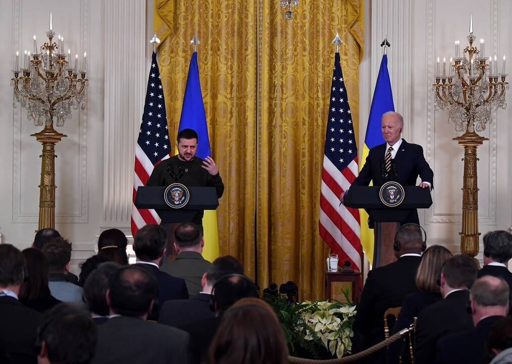 Volodymyras Zelenskis ir Joe Bidenas