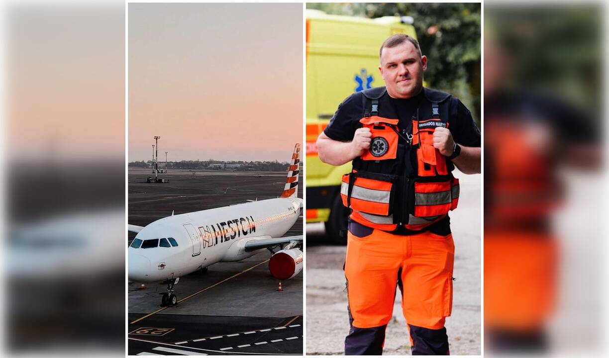 Herojiška istorija: paramedikas lėktuve išgelbėjo keleivę