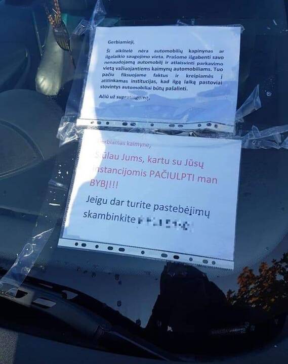 Pasekmės: ne vietoje pastatytų automobilių savininkai Klaipėdoje nuolat susiduria su turto niokojimo atvejais.