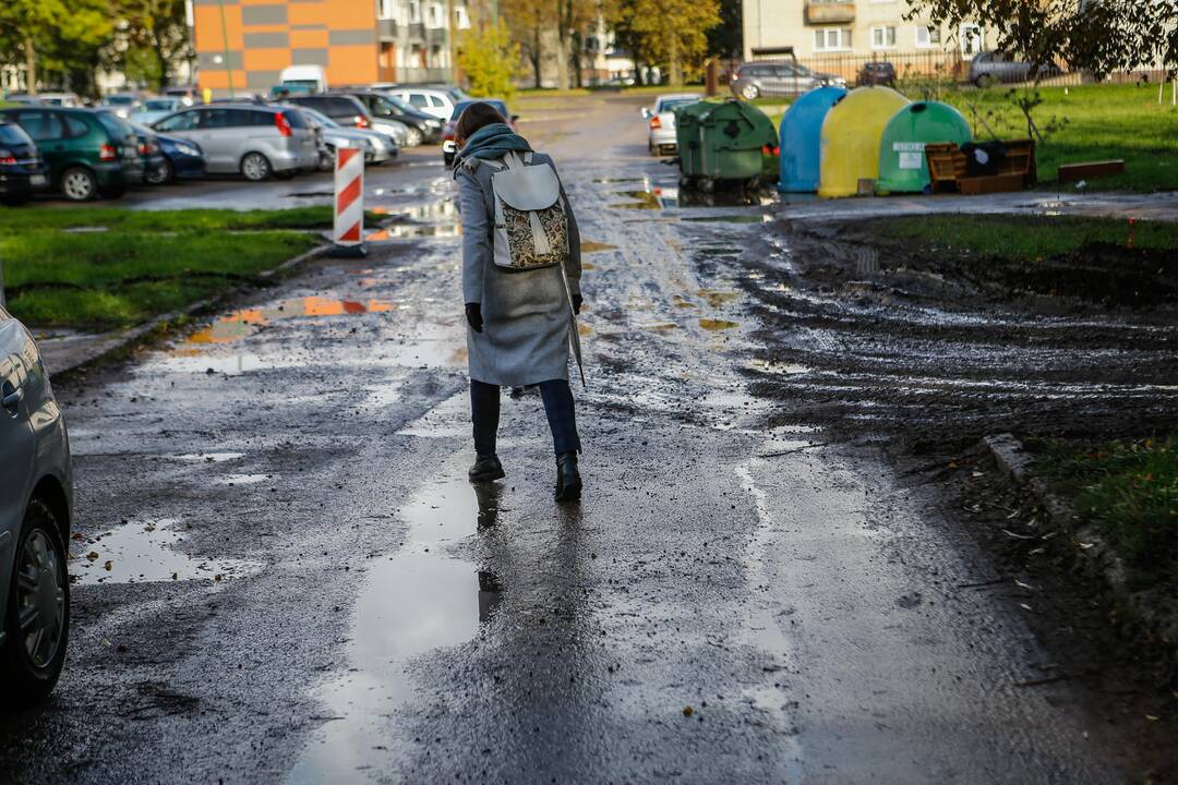Klausimas: tvarkant Ąžuolyno giraitę, susidurta su problema – kaip vaikui švariam pasiekti mokyklą?