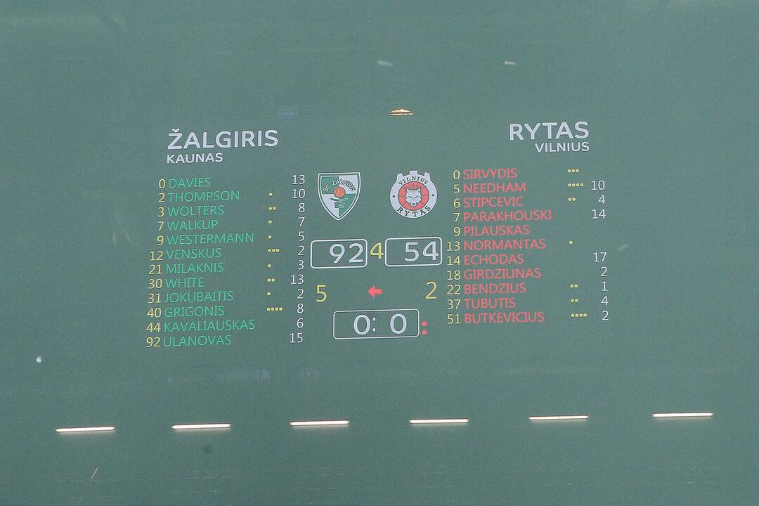 „Žalgirio“ triumfas LKL finale