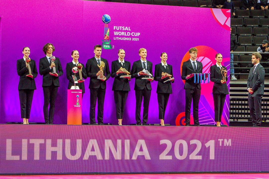 Futsalo pasaulio čempionato uždarymas ir apdovanojimai