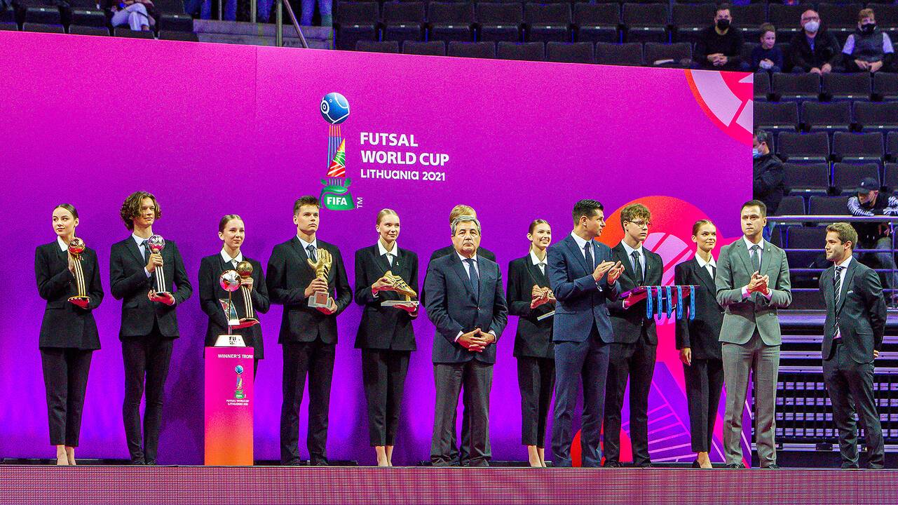Futsalo pasaulio čempionato uždarymas ir apdovanojimai