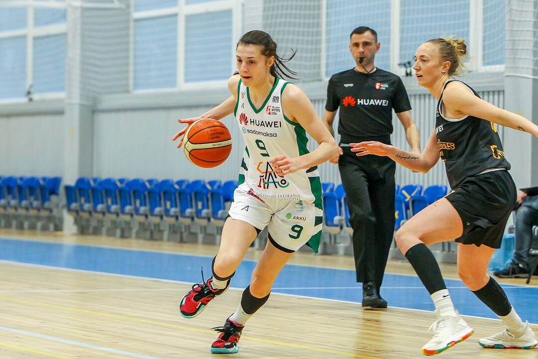 Moterų lyga: „Aistės-LSMU“ – „Kibirkštis-MRU“ 55:82