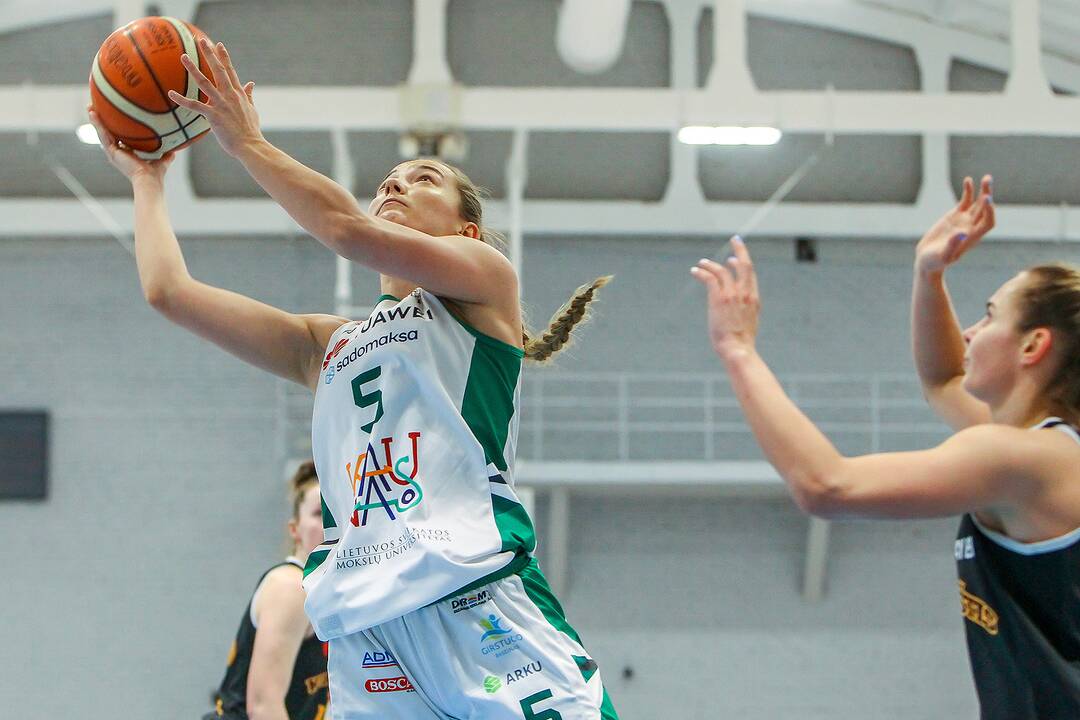 Moterų lyga: „Aistės-LSMU“ – „Kibirkštis-MRU“ 55:82