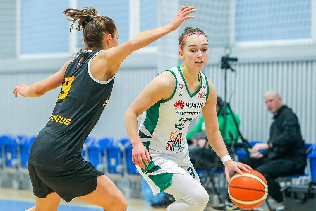 Moterų lyga: „Aistės-LSMU“ – „Kibirkštis-MRU“ 55:82