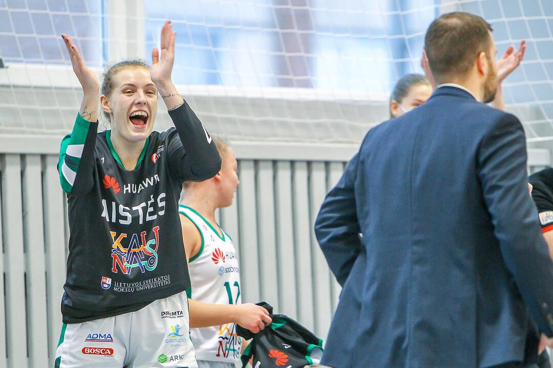 Moterų lyga: „Aistės-LSMU“ – „Kibirkštis-MRU“ 55:82