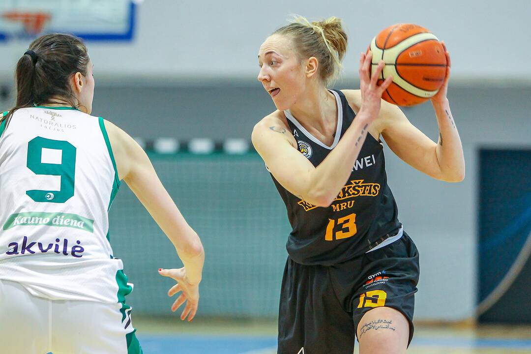 Moterų lyga: „Aistės-LSMU“ – „Kibirkštis-MRU“ 55:82