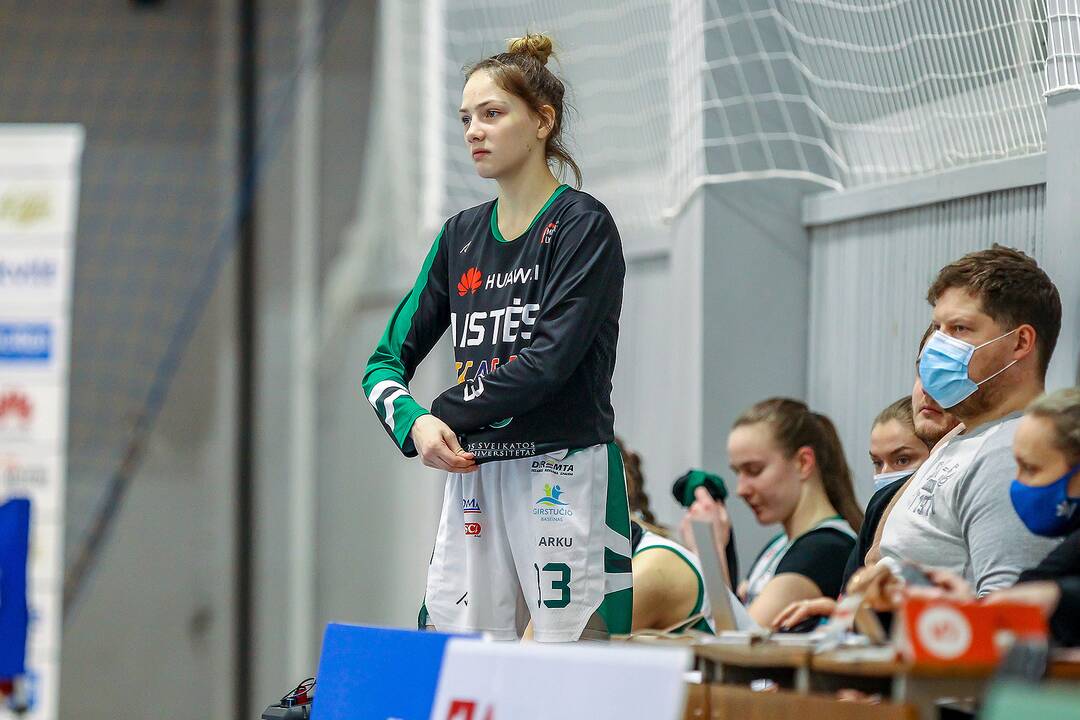 Moterų lyga: „Aistės-LSMU“ – „Kibirkštis-MRU“ 55:82