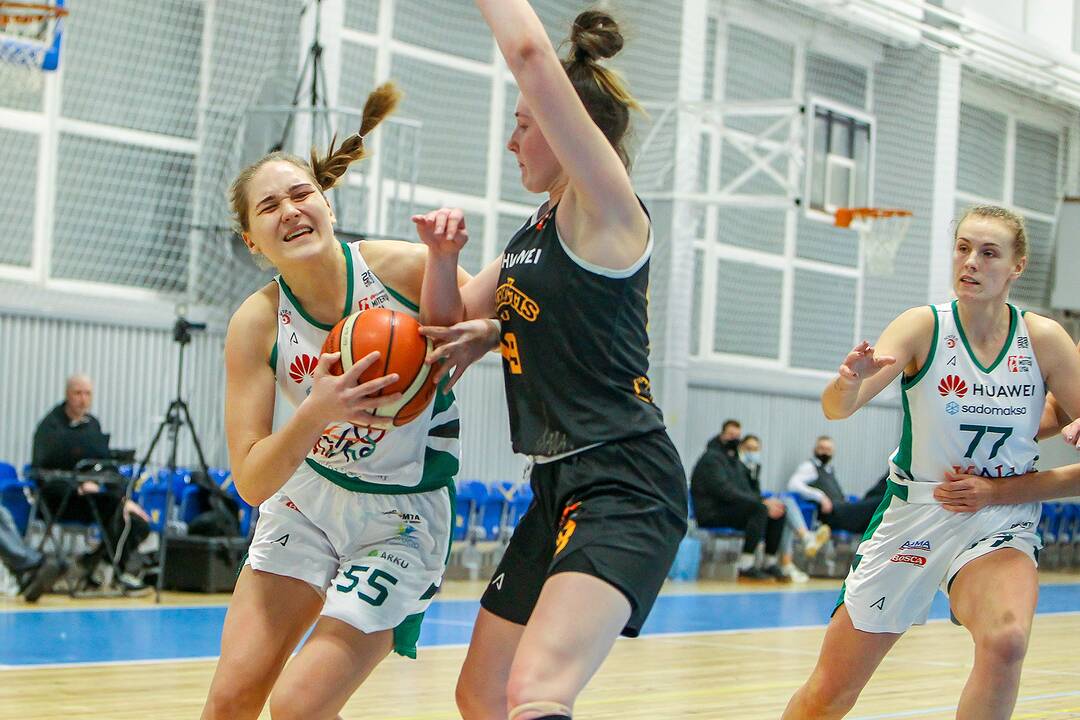 Moterų lyga: „Aistės-LSMU“ – „Kibirkštis-MRU“ 55:82