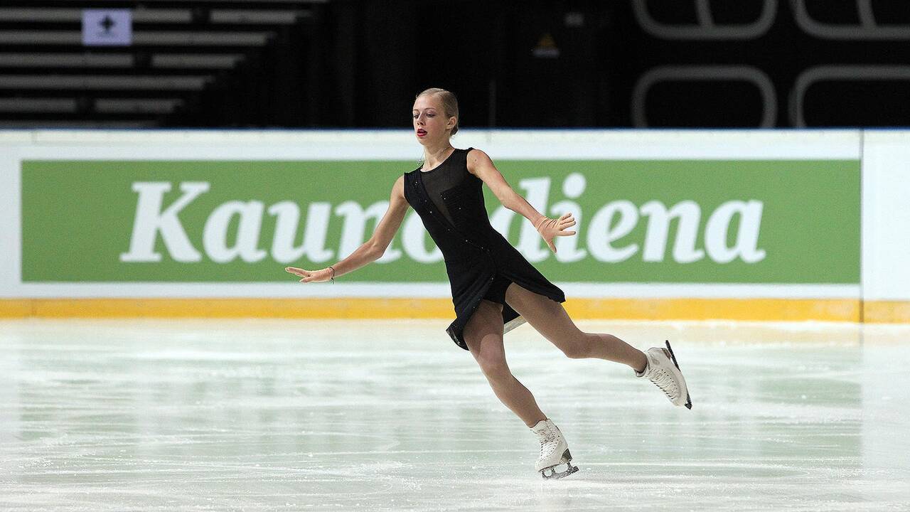 „Amber Cup“. Merginų trumpoji programa
