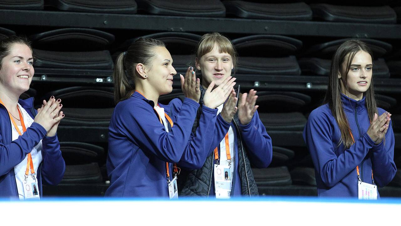 „Amber Cup“. Merginų trumpoji programa