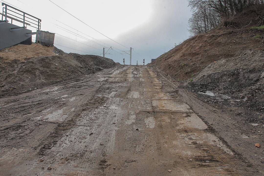 Netvarkomas pavojingas gatvės ruožas Petrašiūnuose