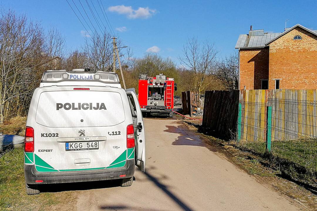 Gaisro vieta Laimės gatvėje