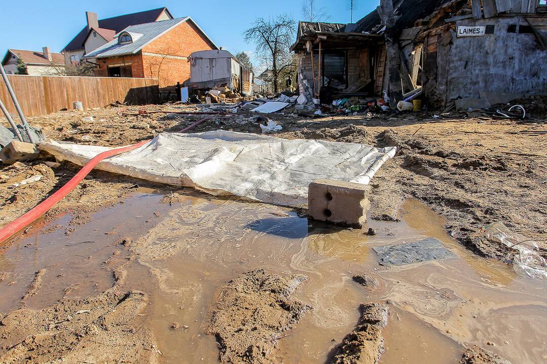 Gaisro vieta Laimės gatvėje