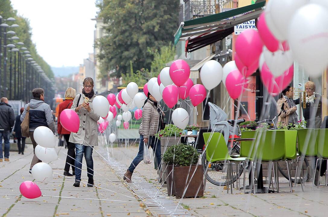 Kauno jaunimo dienų balionai Laisvės alėjoje