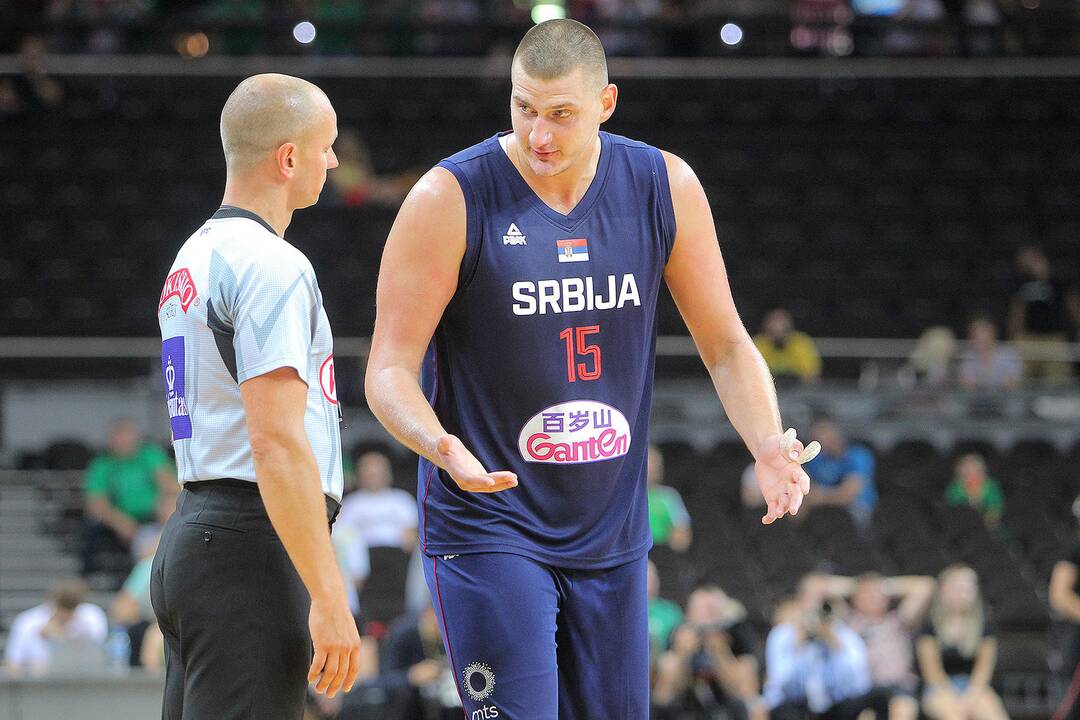 Krepšinis. Lietuva – Serbija 91:95