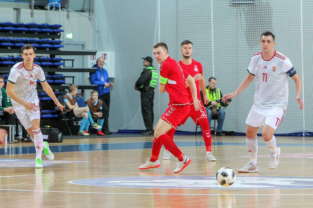 Futsalas: Lietuva – Vengrija 1:4