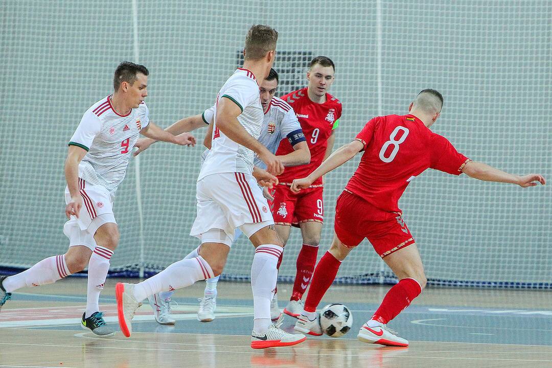 Futsalas: Lietuva – Vengrija 1:4