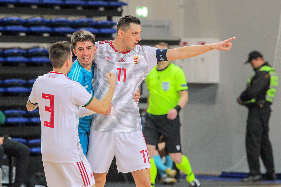 Futsalas: Lietuva – Vengrija 1:4