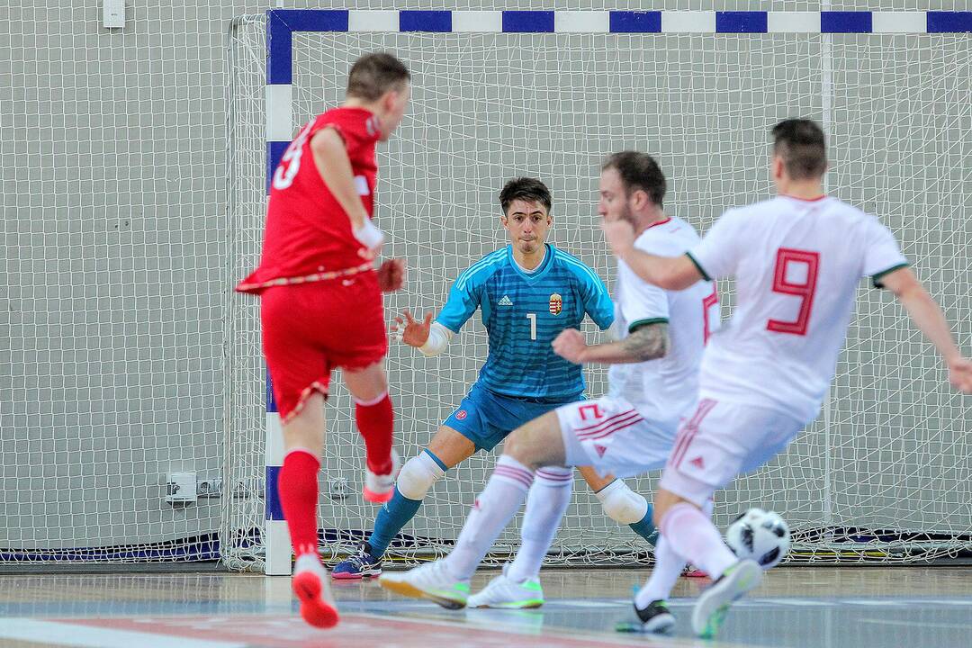 Futsalas: Lietuva – Vengrija 1:4